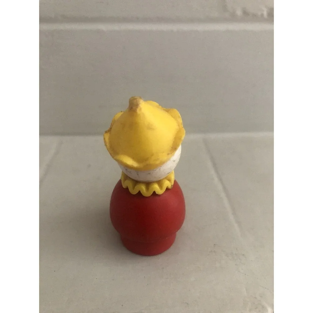 Vintage Fisher Price Little People Red Clown Figure